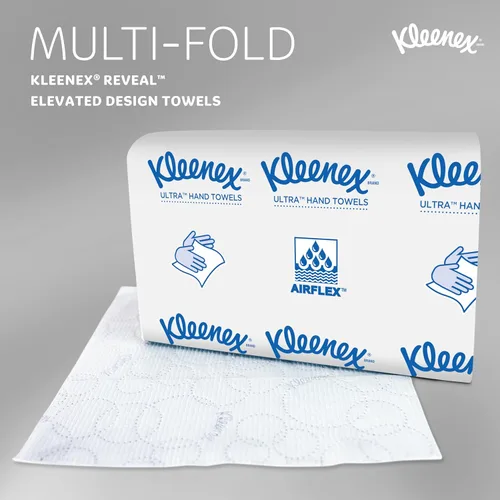 Miniatura 7 de Kleenex Reveal Dispensador de sistema de encimera (51904), 13.3” x 9” x 5.2”, se adapta a toallas de mano de papel plegadas de Kleenex, color gris