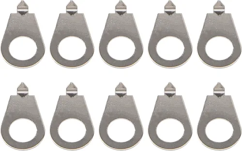 Perillas Yootones para guitarra, indicadores de posición, compatibles con Les Paul Nickel Guitar Bass (plateado), 10 unidades