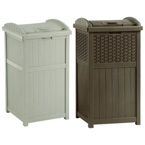 Miniatura 16 de Suncast Paquete de 4 contenedores de basura para exteriores con tapa con pestillo, capacidad de 33 galones Ciberespacio