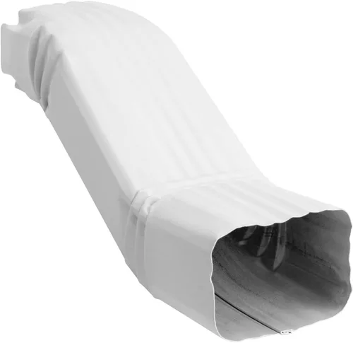 Miniatura 7 de Codo estilo A del líder del canalón (Offset= 3) 2"x3" Blanco S