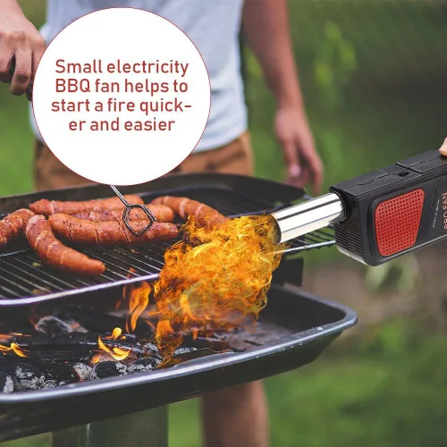 Miniatura 3 de Soplador de aire eléctrico portátil de mano para barbacoa Herramienta de fuelle de fuego Electricidad Ventilador de barbacoa al aire libre Picnic