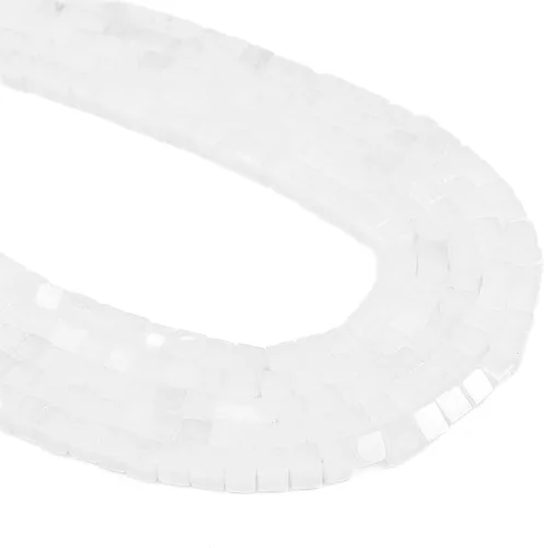 Miniatura 16 de BEADIA Cuentas espaciadoras de cubo de amazonita natural, cuentas de piedra cuadradas sueltas de 0.157 in para hacer joyas, 15.0 in/hebra