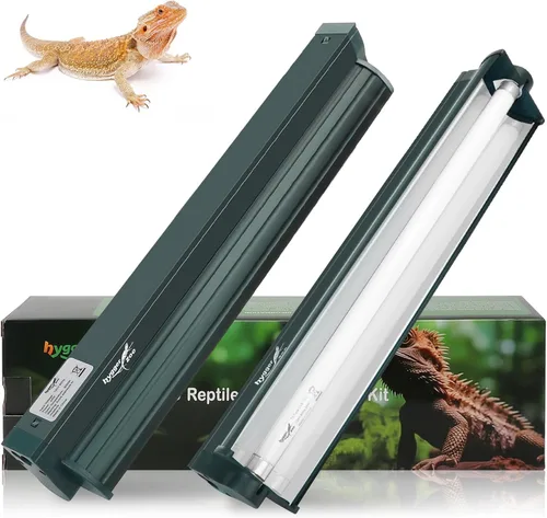 Miniatura 9 de T5 Kit Combinado de Lámpara para Reptiles de 24W Lámpara para Terrario de Reptiles con Capucha Bombilla de Luz UVB 10.0 Tubo Fluorescente Ideal