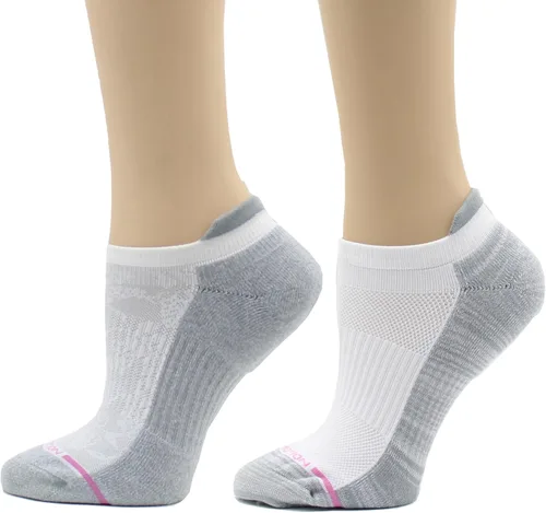 Miniatura 9 de Dr. Motion Calcetines de compresión de corte bajo para mujer, paquete de 2