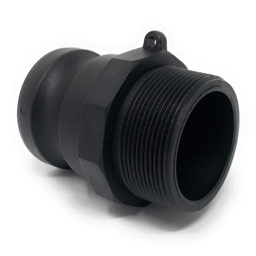 Miniatura 5 de Gloxco Polipropileno tipo F leva y ranura de montaje, adaptador Camlock macho de 2" x 2" macho NPT (CAM-20-F-PP)
