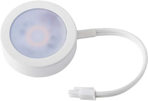 Miniatura 8 de WAC Lighting, Luz de disco LED individual con doble cable de plomo de 6 pulgadas 3-CCT seleccionable 2700K-3000K-3500K Voltaje de línea en blanco