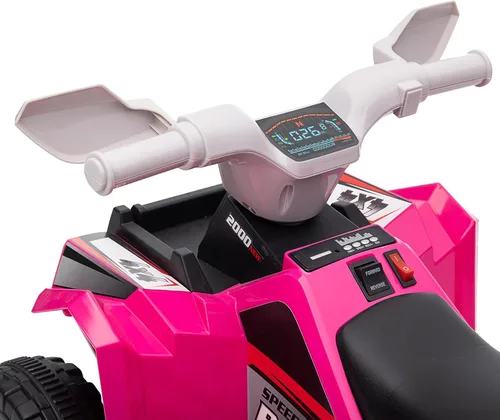 Miniatura 8 de Aosom vehículo ATV para niños, cuatrimoto de 6V con cuatro ruedas para montar, juguete para niños con función adelante y atrás, ruedas resistentes