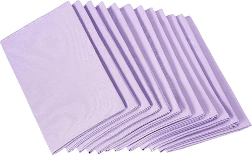 Miniatura 35 de LTC LINENS Juego de servilletas de tela azul bebé de 12 a 20 x 20 pulgadas, tela de poliéster lavable para hotel, restaurante, boda y fiesta
