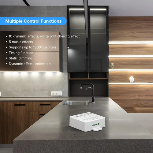 Miniatura 2 de SEZO SP636E Música de un solo color Bluetooth SPI LED controlador dinámico efecto de luz blanca para FCOB IC LED Strip Trabajo con panel táctil