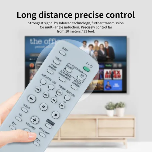 Miniatura 4 de ZWP RM-SC55 Control remoto de repuesto para Sony Mini Hi-Fi Component System HCD-HPR90 HCD-EC77 HCD-GX99 HCD-EC68 MHC-EC77 CMT-HPR90 MHC-EC55