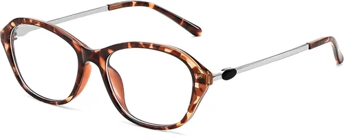 Miniatura 3 de FEISEDY Gafas de luz azul de moda rectangulares para mujer, marcos pequeños retro vintage, gafas de moda de los 90 cuadradas B0255