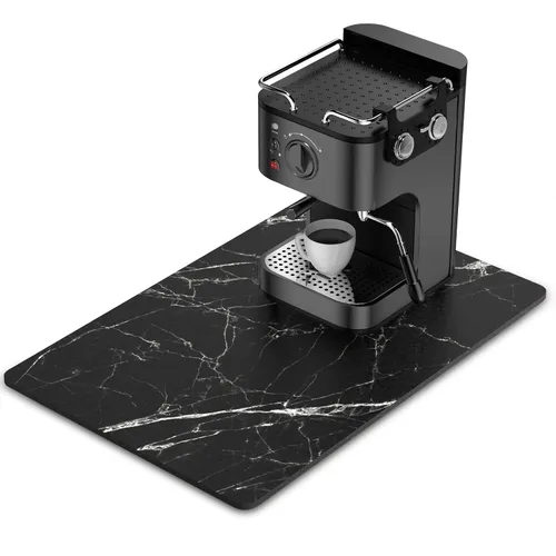 Miniatura 19 de Rnivvi Tapete de secado de platos para encimera de cocina, 16 x 18 pulgadas, bonita almohadilla de secado absorbente resistente al calor con goma