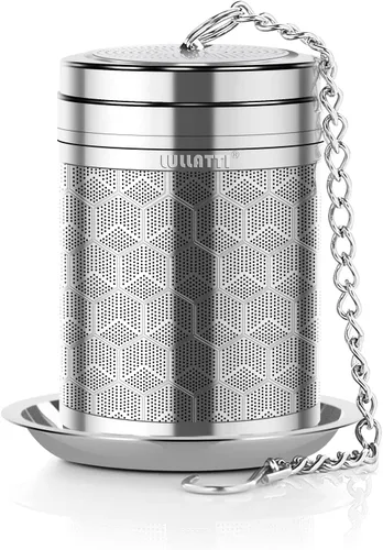 Miniatura 14 de Infusores de té para té suelto, (2 unidades) Juego de coladores de té de acero inoxidable 18/8, té de malla extra fina para té preparado, especias
