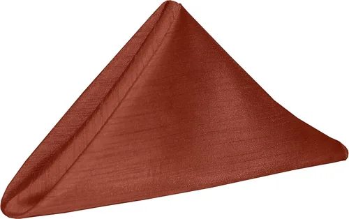Miniatura 25 de Ultimate Textile Holiday Red Reversible Shantung Satin Cloth Dinner Napkins - 20" x 20" (Set of 24) Washable Polyester Cloth Napkins with Serged