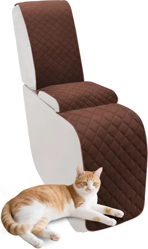 Miniatura 72 de Fundas para sofá modular reclinable, de terciopelo en forma de L, funda de consola central para perros y mascotas, lavable antideslizante, 1 funda