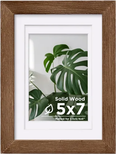Miniatura 18 de Egofine - Portarretratos de 4 x 6 pulgadas, de madera maciza con plexiglás, para fotos de 3.5 x 5 con paspartú o de 4 x 6 sin paspartú, para colocar
