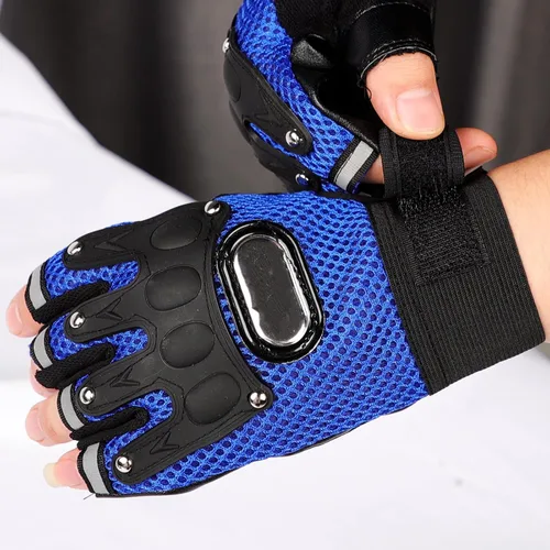 Miniatura 20 de IPENNY Guantes de entrenamiento unisex para hombre y mujer, guantes de ciclismo de medio dedo, transpirables, elásticos, guantes de ciclismo