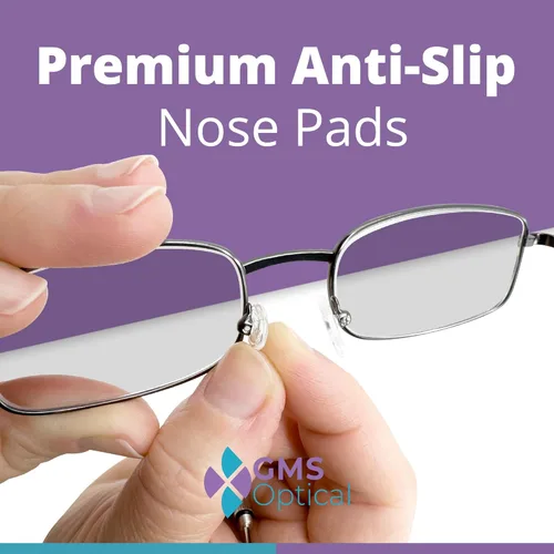 Miniatura 4 de GMS Optical - 11mm Medium Wide Screw-in Round Soft Silicone Nose Pads for Glasses, Sunglasses, Glasses Repair Kit, Keep Glasses from Sliding and