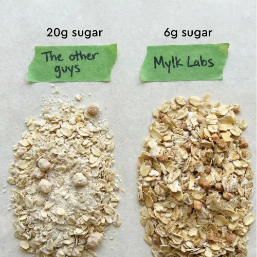 Miniatura 10 de Mylk Labs Paquete variado de tazas de avena con proteína, grano integral, bajo en azúcar, alto en fibra con superalimentos, rápido y fácil