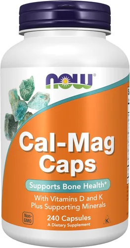 Miniatura 9 de NOW Suplementos, Cal-Mag con zinc, cobre, manganeso y vitamina D, 120 cápsulas