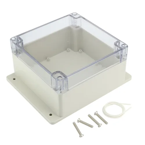 Miniatura 7 de Caja de conexiones de plástico ABS impermeable a prueba de polvo, recinto universal para proyectos eléctricos con cubierta transparente