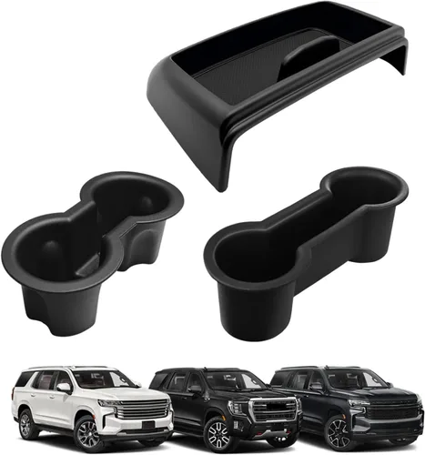Miniatura 10 de Muslogy Caja de Almacenamiento para Tablero Compatible con GMC Yukon Chevy Tahoe Suburban 2021 2022 2023 2024 Accesorios Inserto Detrás de Pantalla