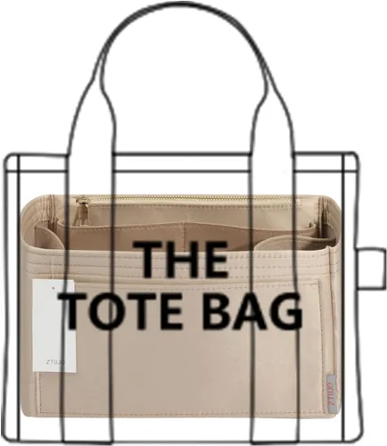 Miniatura 2 de ZTUJO Organizador de bolso para bolsos, organizador de bolsas de tacto sedoso con soporte para botellas, perfecto para Speedy, Neverfull, Tote