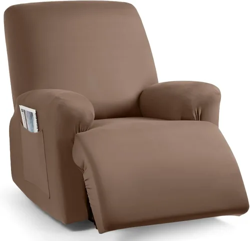Miniatura 25 de TAOCOCO Funda para sofá reclinable, 3 piezas de fundas de tela de poliéster elástica para sofá reclinable de 3 asientos, protector de muebles suave