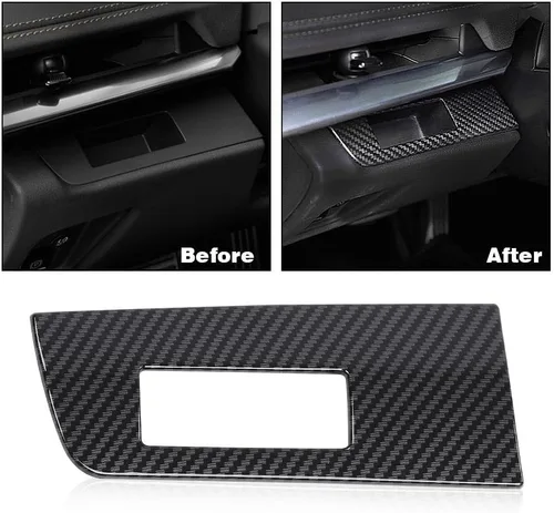 Miniatura 7 de CROSSDESIGN Cubierta de panel de visualización de fibra de carbono compatible con Chevrolet Corvette C8 2020-2022