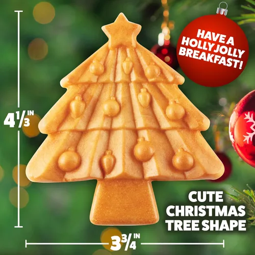 Miniatura 2 de Mini waflera de árbol de Navidad: haz que estas fiestas sean especiales para niños con una bonita waflera de 4 pulgadas, electrodoméstico eléctrico