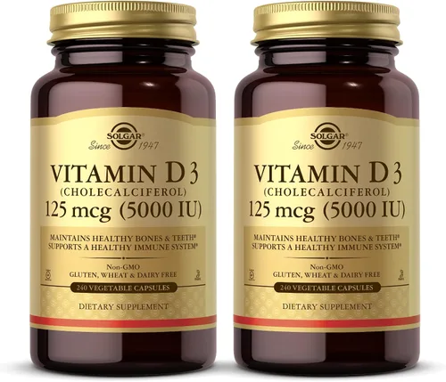 Miniatura 10 de Solgar - Vitamina D3 (colecalciferol) 125 MCG (5000 UI), 100 cápsulas blandas - Ayuda a mantener huesos y dientes sanos - Apoyo al sistema