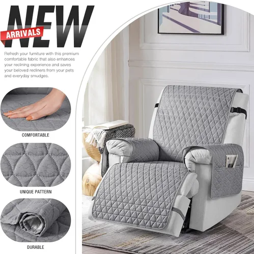 Miniatura 6 de TAOCOCO Funda para Sillón Reclinable 100% Impermeable - Funda para Sillón Reclinable con Gránulo Antideslizante, Fundas para Sillas Reclinables