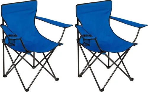 Silla de camping plegable con soporte para tazas, capacidad de 225 libras, silla plegable portátil con grandes pies anti-hundimiento, tela