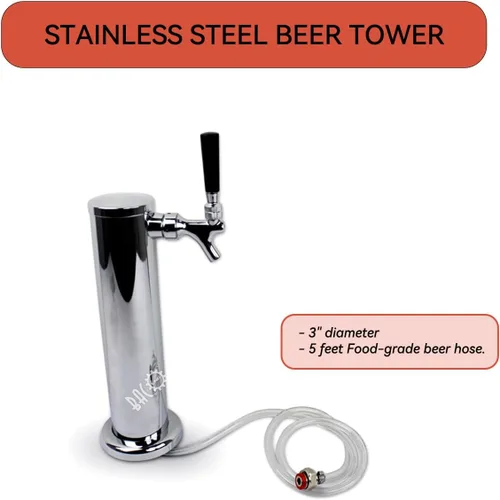 Miniatura 2 de BACOENG Kit de conversión de cerveza sin tanque Kegerator de torre estándar