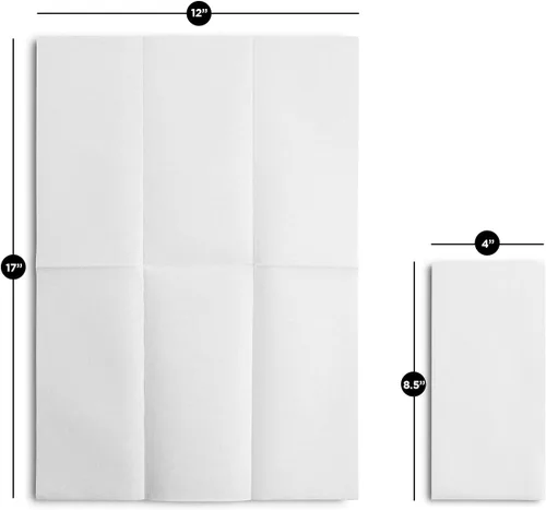 Miniatura 3 de BloominGoods - Paquete de 50 servilletas de baño desechables de 12 x 17 pulgadas, toallas de invitados clásicas Lite de un solo uso, fabricadas