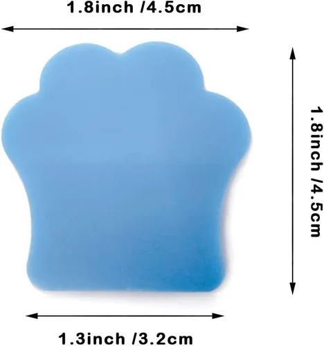 Miniatura 2 de Notas adhesivas transparentes para mujeres, divertidas notas adhesivas transparentes para niños, lindas y coloridas huellas de patas, juego de 6