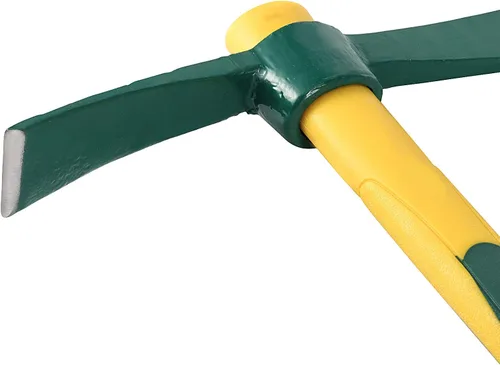 Miniatura 3 de ZOENHOU 2 piezas de 15 pulgadas sólido Pick Mattock, hacha forjada de jardín forjada, azada de mattock Adze con mango de goma resistente