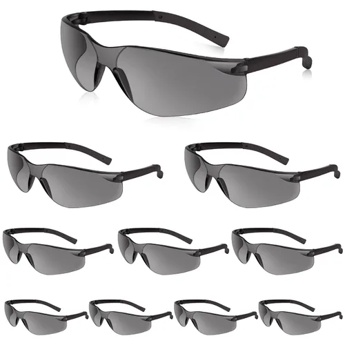 Miniatura 11 de Salfboy Juego de 30 gafas de seguridad tintadas con resistencia a arañazos ANSI Z87.1, gafas de protección ocular resistentes a arañazos para 118-30