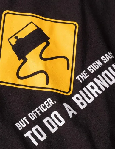 Miniatura 5 de But Officer, The Sign Said to do a Burnout Funny Car Guy Auto Racing Sarcasmo Joke Graphic Camiseta para hombres y mujeres