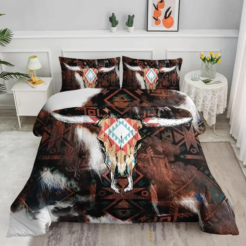 Miniatura 31 de Axolotl Juego de edredón de tigre individual para niños, juego de ropa de cama de animales salvajes para hombres, juego de edredón de mandala