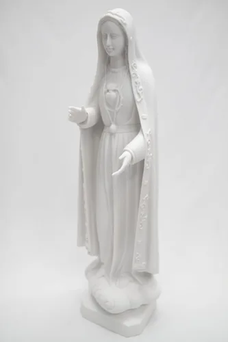 Miniatura 7 de Figura de escultura de estatua religiosa católica italiana de Nuestra Señora de Fátima María de 24 pulgadas, colección Vittoria hecha en Italia