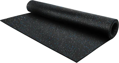 Miniatura 15 de Rollo de piso de goma resistente de 1/4" de espesor de Floor Inc Tapetes de piso de goma reciclada flexibles para gimnasio en casa Tapete