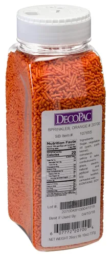 Miniatura 5 de DecoPac Black Sprinkles Paquete Extra Grande de 26oz Mezcla de Chispitas para Pastel, Chispitas Elegantes Para Decoración de Pasteles, Negro