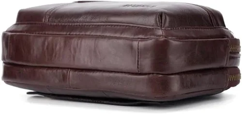 Miniatura 8 de Hebetag Cartera de cuero para hombre organizador de muñeca