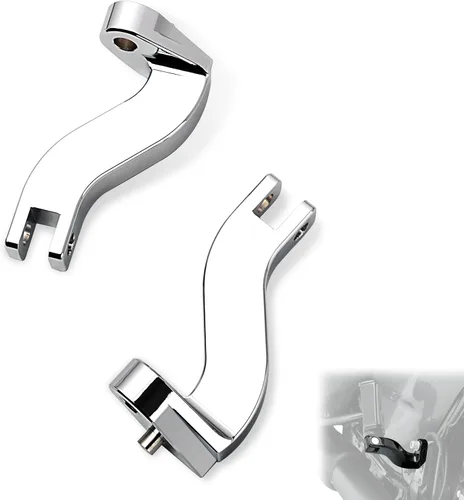 Miniatura 10 de Kit de Montaje de Reposapiés Trasero para Pasajero 10mm para Harley Touring Road King Road Glide Street Glide Electra Glide Modelos 1993-2025, Negro