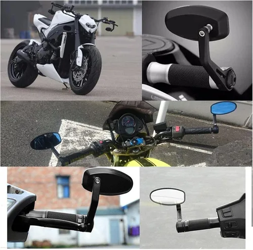 Miniatura 7 de Accesorios para motocicleta Espejo de extremo de manillar retrovisor para Yamaha FAZER 600 Cygnus 125 R1 2007 2008 R1 2008 NMAX 155 FZ25 SR 250