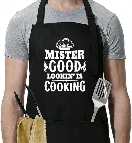 Miniatura 12 de Funny Apron for Men Women, Birthday, Father’s Day Grilling Gifts for Papa, Husband.