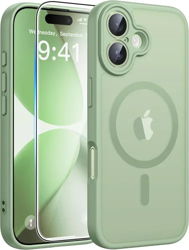 Miniatura 87 de FNTCASE - Funda para iPhone 16 Pro: magnética, mate, translúcida, de grado militar, protectora contra caídas, resistente, fina, duradera y a prueba