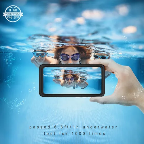 Miniatura 5 de Lanhiem Funda para Samsung Galaxy A52, IP68 impermeable a prueba de polvo con protector de pantalla integrado, funda protectora de cuerpo completo
