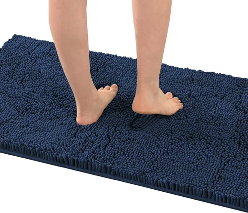 Miniatura 9 de H.VERSAILTEX Alfombra de Baño Tapete de Baño para Baño Felpilla de Lujo Alfombra de Baño Extra Suave y Absorbente Alfombras Peludas de Microfibra